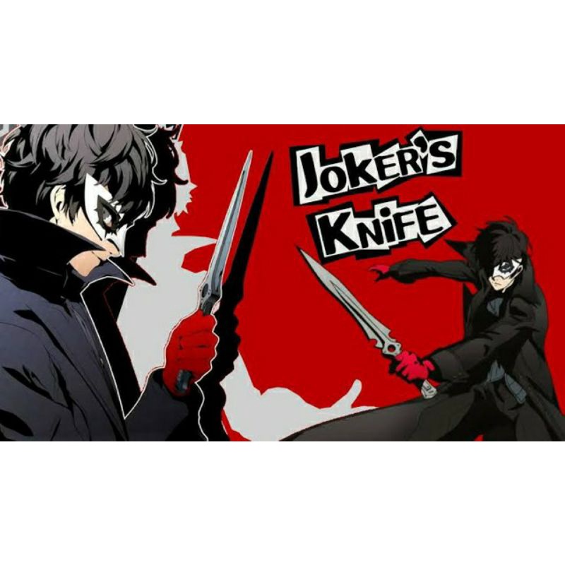 Persona cosplay Joker knife properti