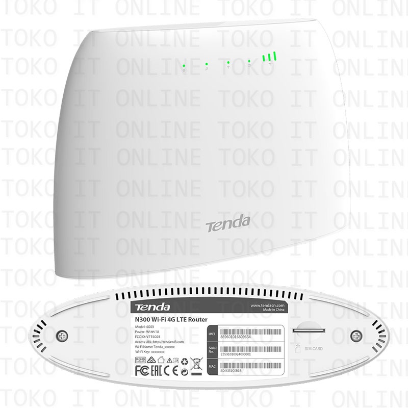 MODEM ROUTER TENDA N300 4G03 SIM CARD SUPPORT