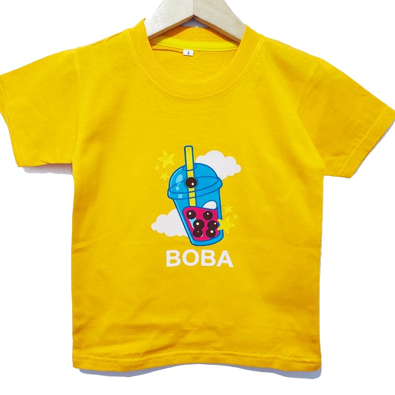 Kaos anak BOBA 4 warna