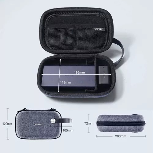 UGREEN Storage Travel Organizer Pouch Hard Disk Case HDD Powerbank Bag