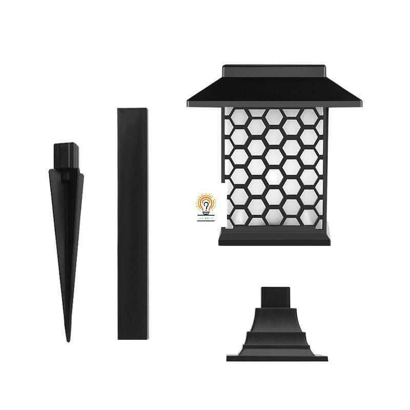 Lampu Solar Taman 5 LED Model Minimalis &amp; Classic Lampu TamanTenaga Surya