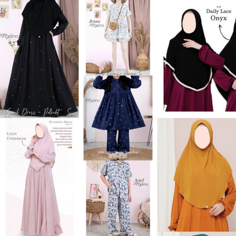 Home Dress Atelier Angelina | Little Atelier Angelina | Hamidah Dress Set | Daily Khimar Atelier Ang