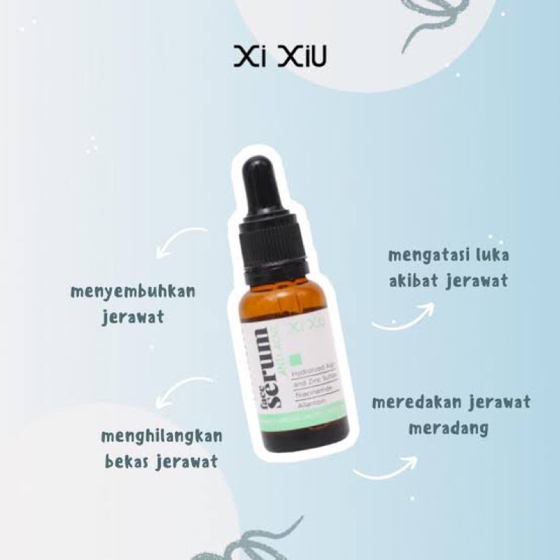 COD - XI XIU SERUM GLOWING NIACINAMIDE, ACNE, WHITENING GOLD, XI XI U