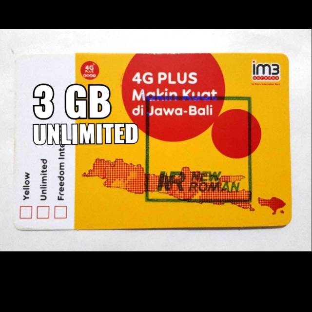 Vc Indosat 3 GB Unlimited