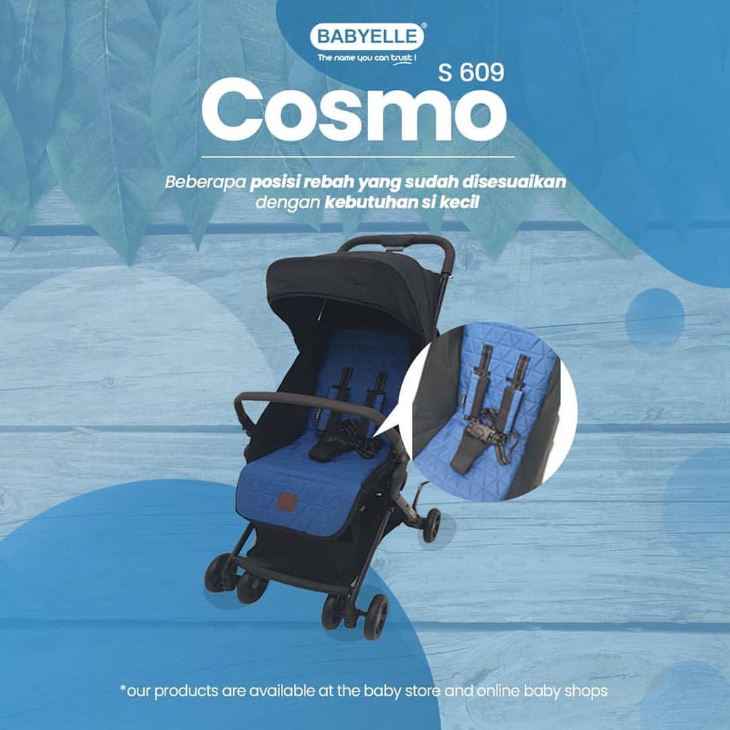 stroller babyelle cosmo s 609 kereta dorong bayi cabin size ringan
