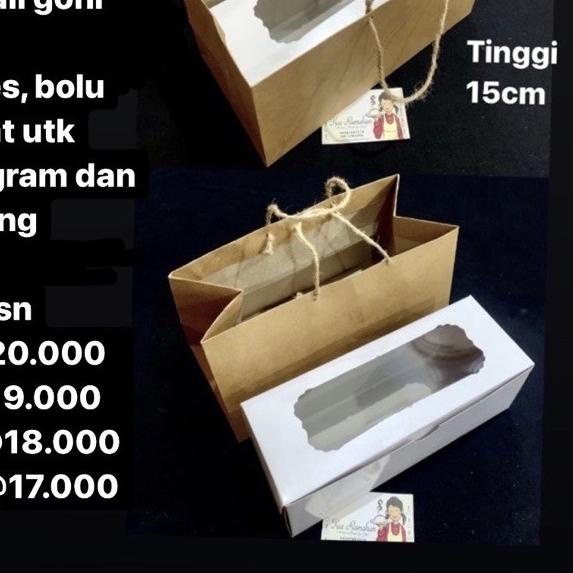 

● Paper Bag 27x13x15cm Ekonomis Per Lusin Tali Bahan Goni ♠