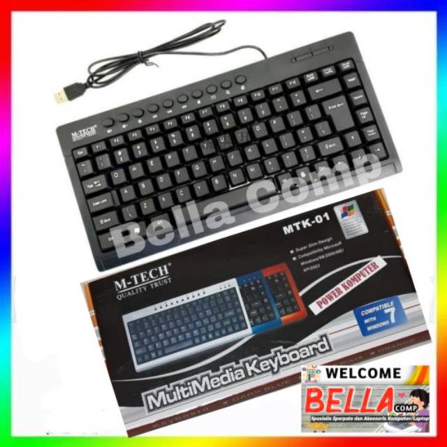 murahh... keyboard keybod mini M-Tech MTK-01 MTK01 Keyboard usb mini multimedia