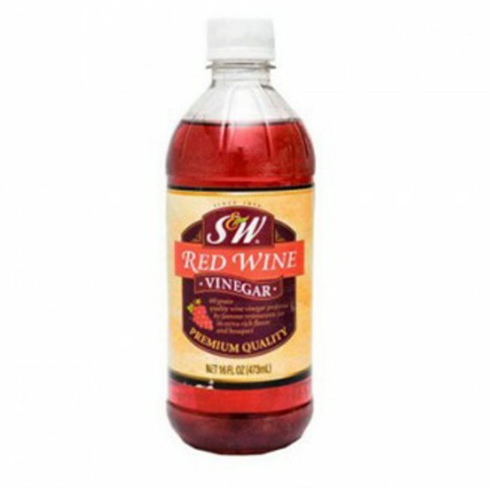 

Red Wine Vinegar S&W Cuka Anggur Merah 473ml USA