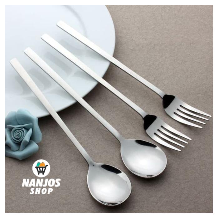 Bima Garpu Makan Korea Panjang Korean Fork 1 Set Isi 3 Pcs Inox Premium KR216004