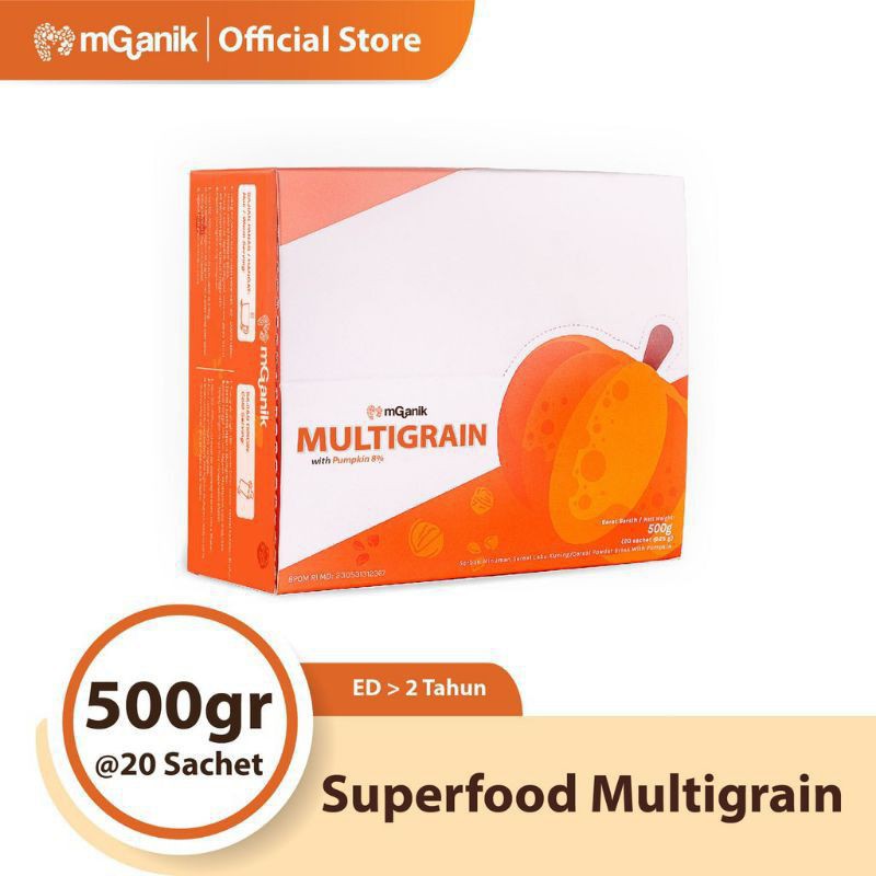 

MGANIK MULTIGRAIN SUPERFOOD 500gram M Ganik - Isi 20 sachet