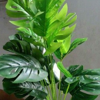 Daun monstera bunga plastik daun hias bunga artificial