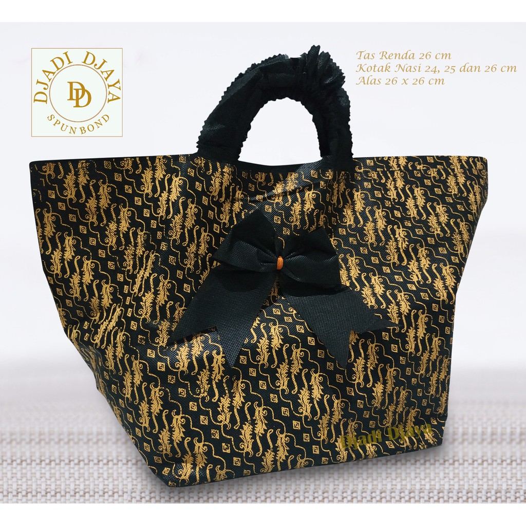 

Tas Hajatan Goodie Bag Kibir 26 Batik Liris Hitam