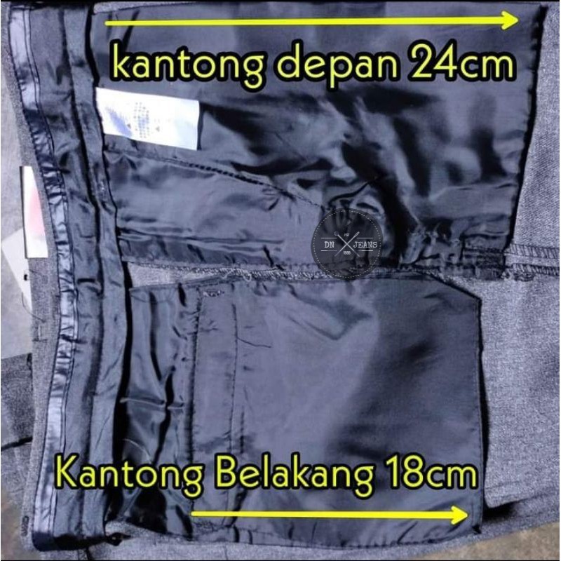 (COD) Celana Formal Pria Panjang Slimfit / Celana Bahan Dasar Teflon Licin zuiter