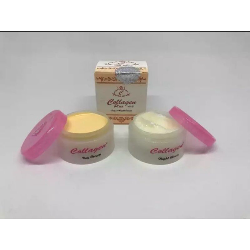 CREAM COLLAGEN SIANG + MALAM 100 % ORIGINAL BPOM