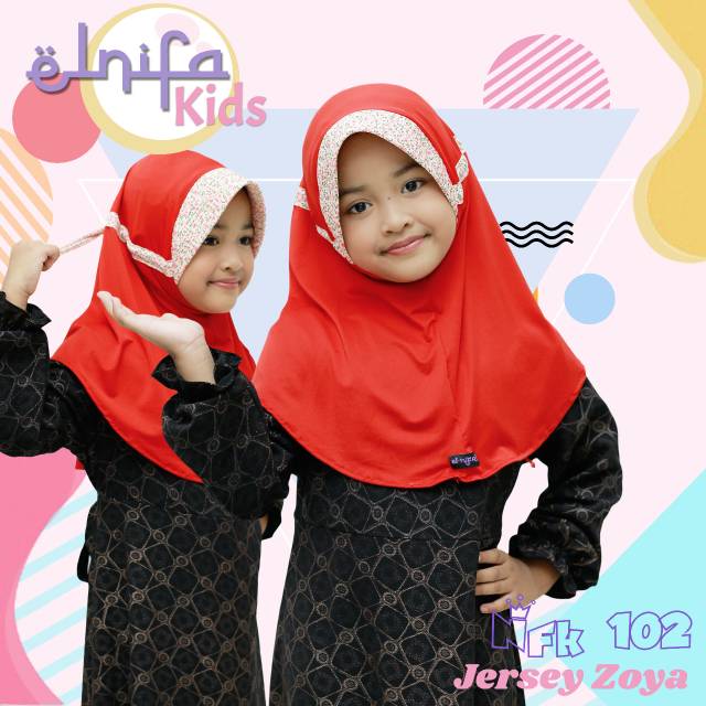 HIJAB ELNIFA KIDS SERUT KOMBINASI 3-7 TAHUN
