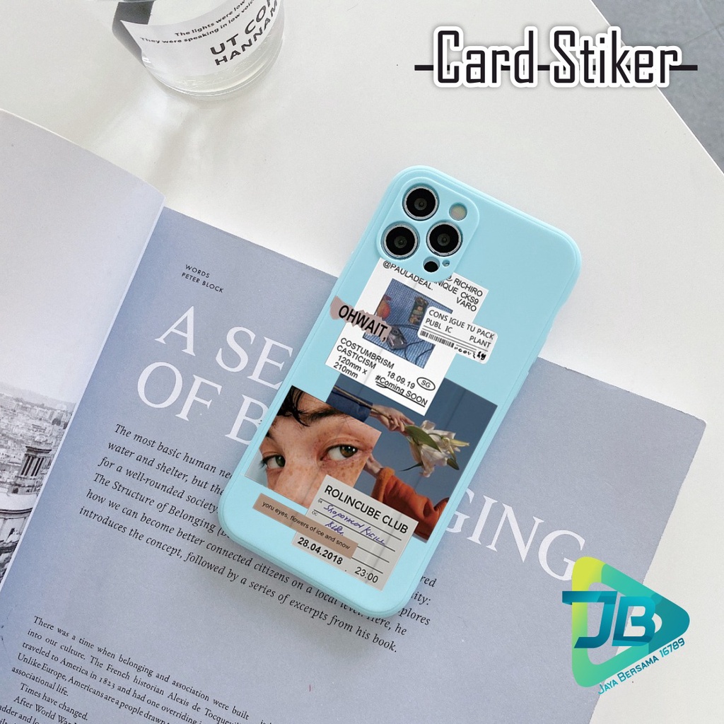CASE CASING SOFTCASE SILIKON MACARON PELINDUNG KAMERA CARD STIKER OPPO VIVO SAMSUNG XIAOMI REALME IPHONE ALL TYPE JB5378