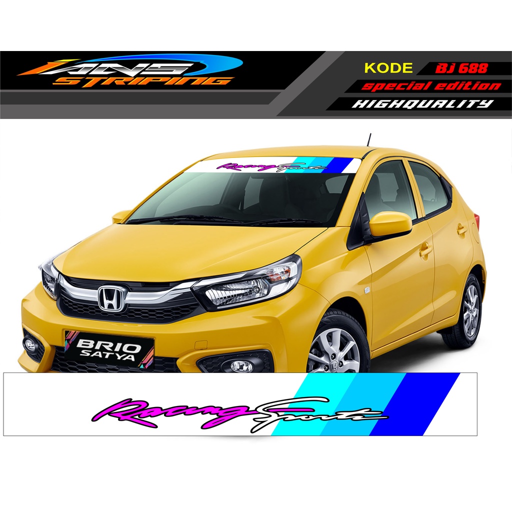 VARIASI STIKER KACA DEPAN MOBIL KIJANG/ STICKER KACA DEPAN AVANZA/ DECAL BRIO/ DECAL KACA DEPAN HONDA JAZZ