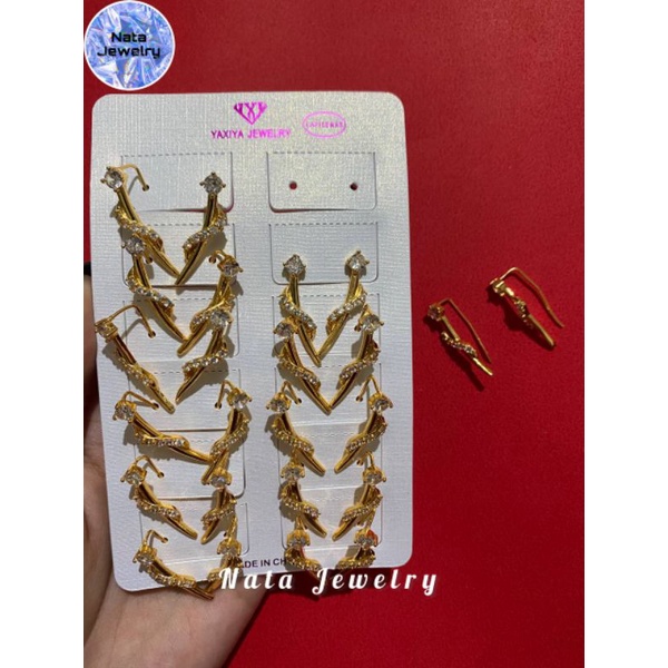 anting tusuk/jepit, modrl kekinian/TERLARIS