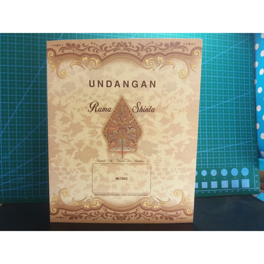 Undangan Pernikahan/Khitan Cetak ERBA W-1802 Banyak Bonus & Murah
