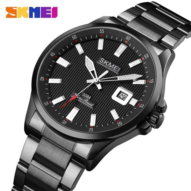 IDN - SKMEI Jam Tangan Analog Pria Stainless Steel - 1654