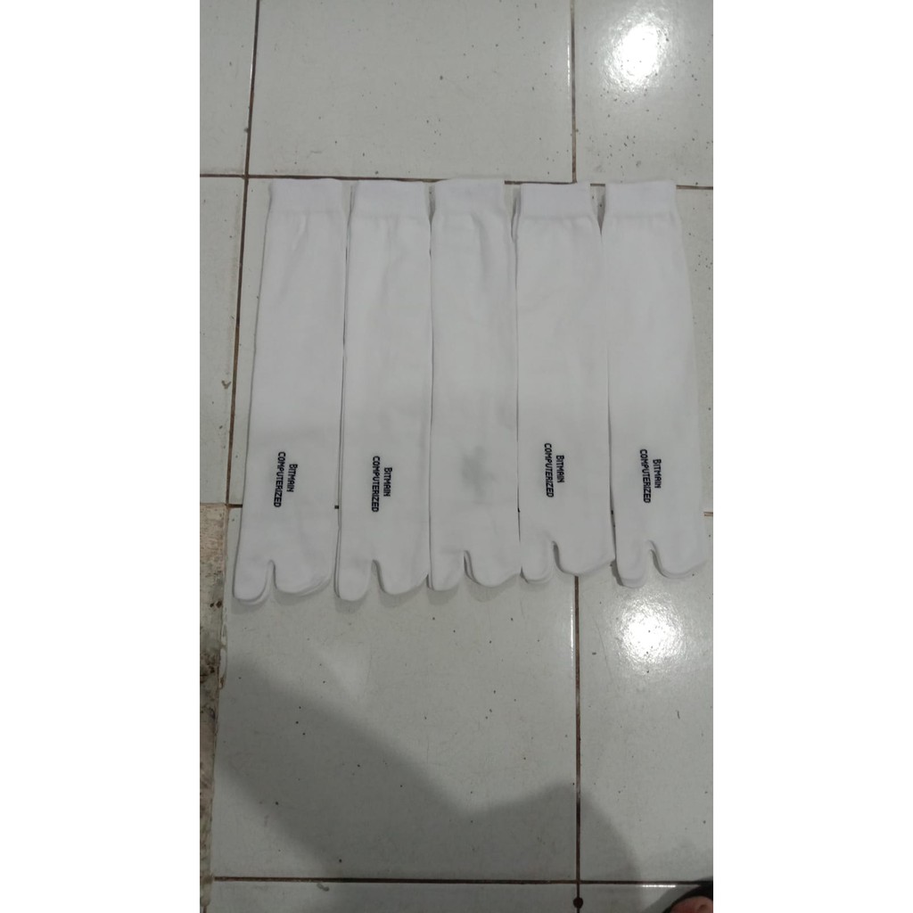 KAOS KAKI JEMPOL MUSLIMAH PUTIH POLOS/ PUTIH KAPORIT BAHAN NYLON - KAOS KAKI JARI PUTIH KAPORIT BAHAN NILON - HARGA LUSINAN/ HARGA GROSIRAN