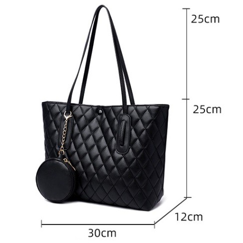 JK 738 1KG MUAT 2PCS TAS  TOTE BAG FASHION WANITA SET 2 IN 1 IMPORT U3934 C8458 T310