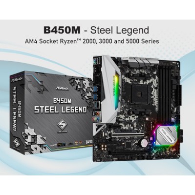 Motherboard B450M STEEL LEGEND