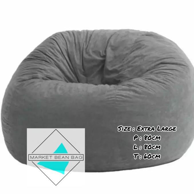 

BEAN BAG SOFA + ISI STYROFOAM SIZE XL BAHAN SUEDE XCD645DF