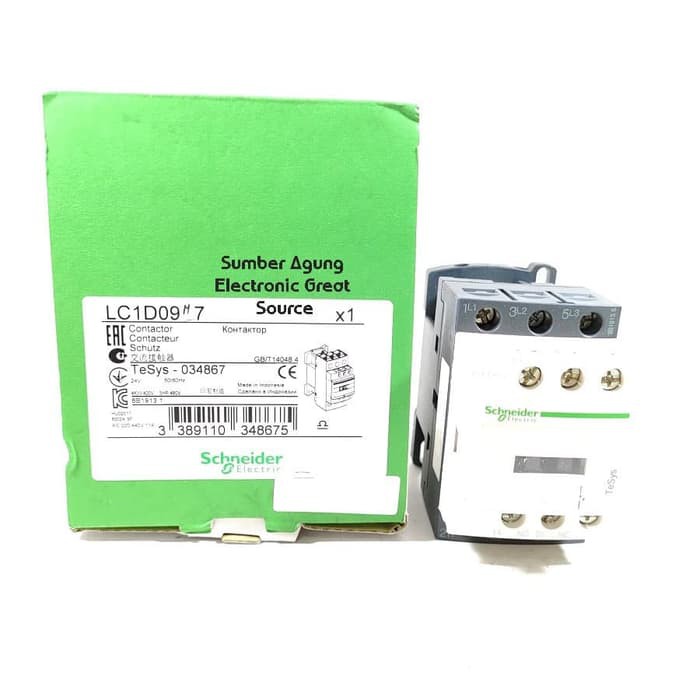 LC1D09M7 LC1D09 Contactor 9A Schneider Electric Kontaktor Listrik LC1D