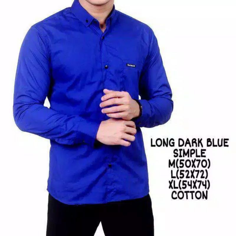 Kemeja Pria Lengan Panjang Polos Casual Formal Pria Kemeja Distro Terbaru