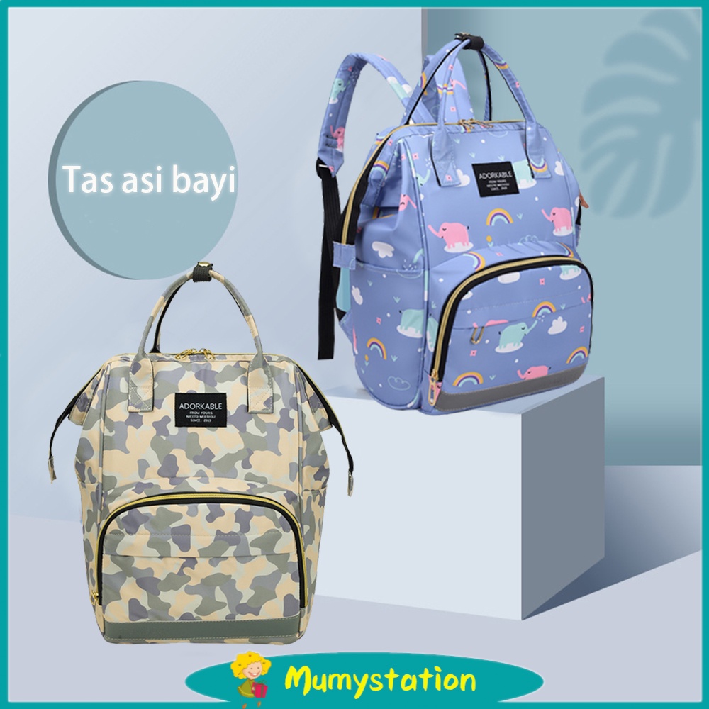 Tas bayi ransel multifungsi diaper bag Tas perlengkapan bayi tahan air