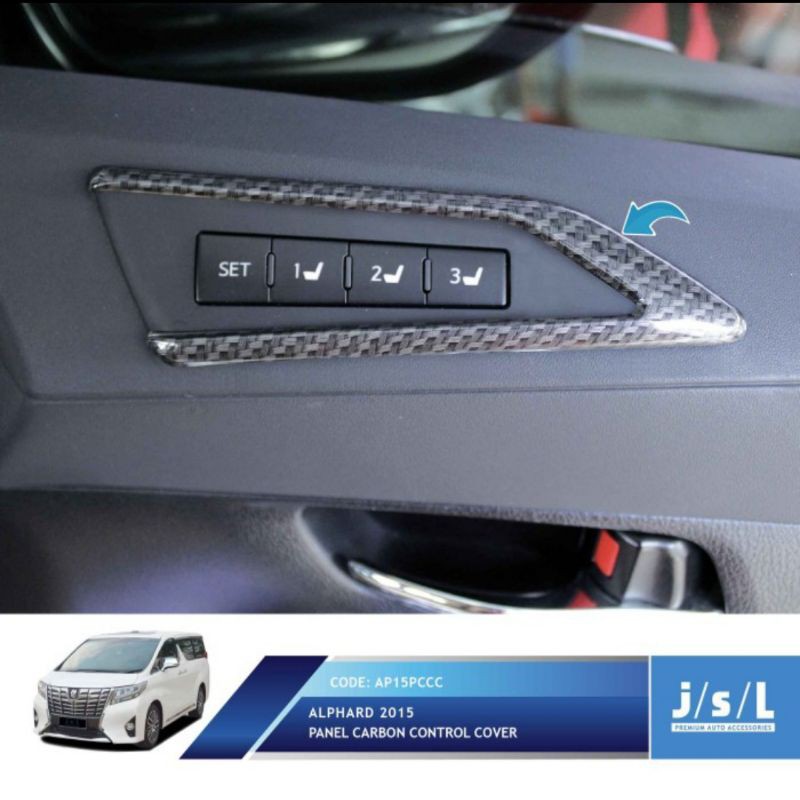 Control panel cover all new Alphard  Chrome &amp; Wood &amp; Carbon jsl