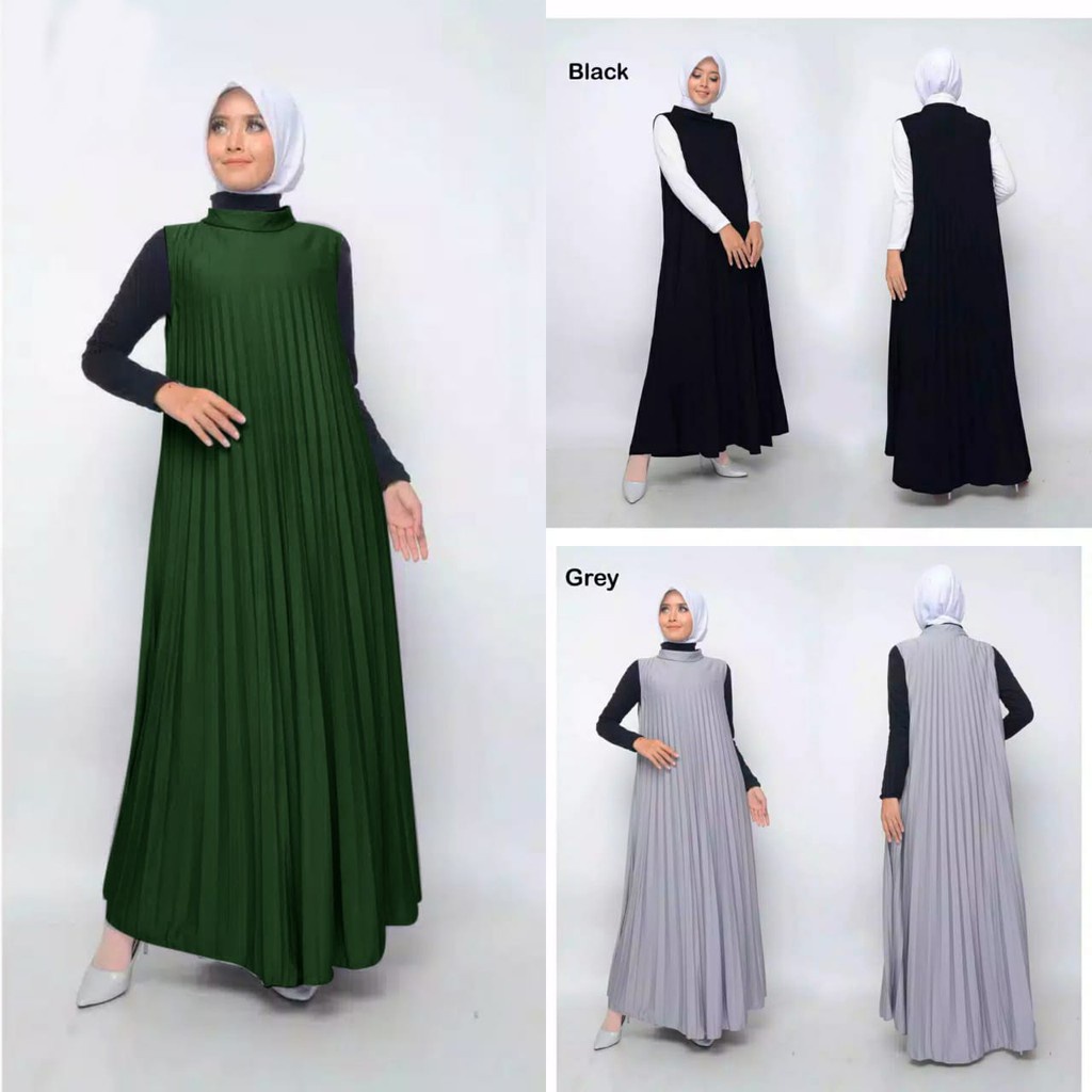 Gamis Kutung Plisket Best Seller