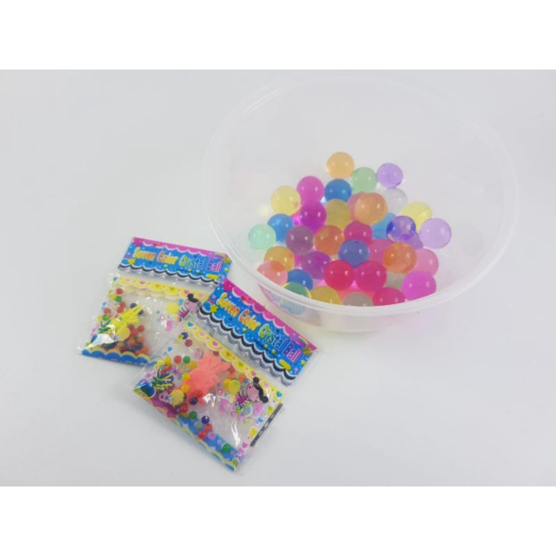 SEVEN COLOR CRYSTAL BALL/MAINAN BOLA CRYSTAL RENDEMAN SATU LEMBAR ISI20