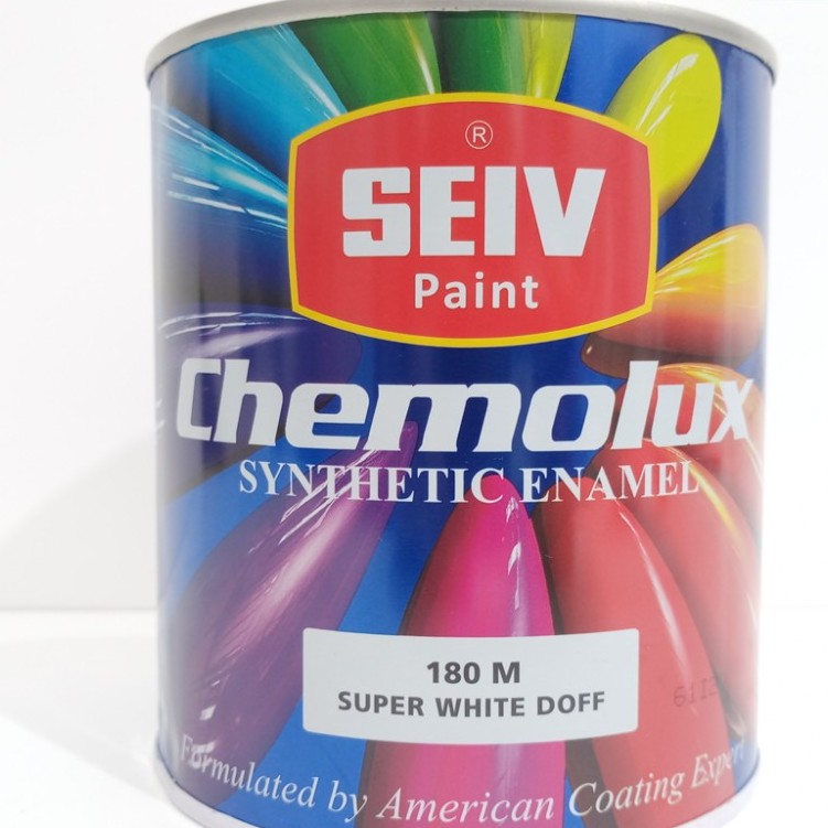 

SEIV Chemolux Cat Minyak Besi / Kayu Putih Doff / White Matte - 180 M