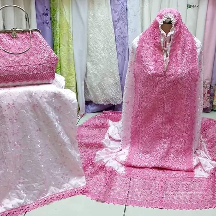 New Mukena/Mukena Sutra/Mukena Sutra Paris/Mukena Renda/Mukena Bordir/Mukena Sutra Prada/Mukenah