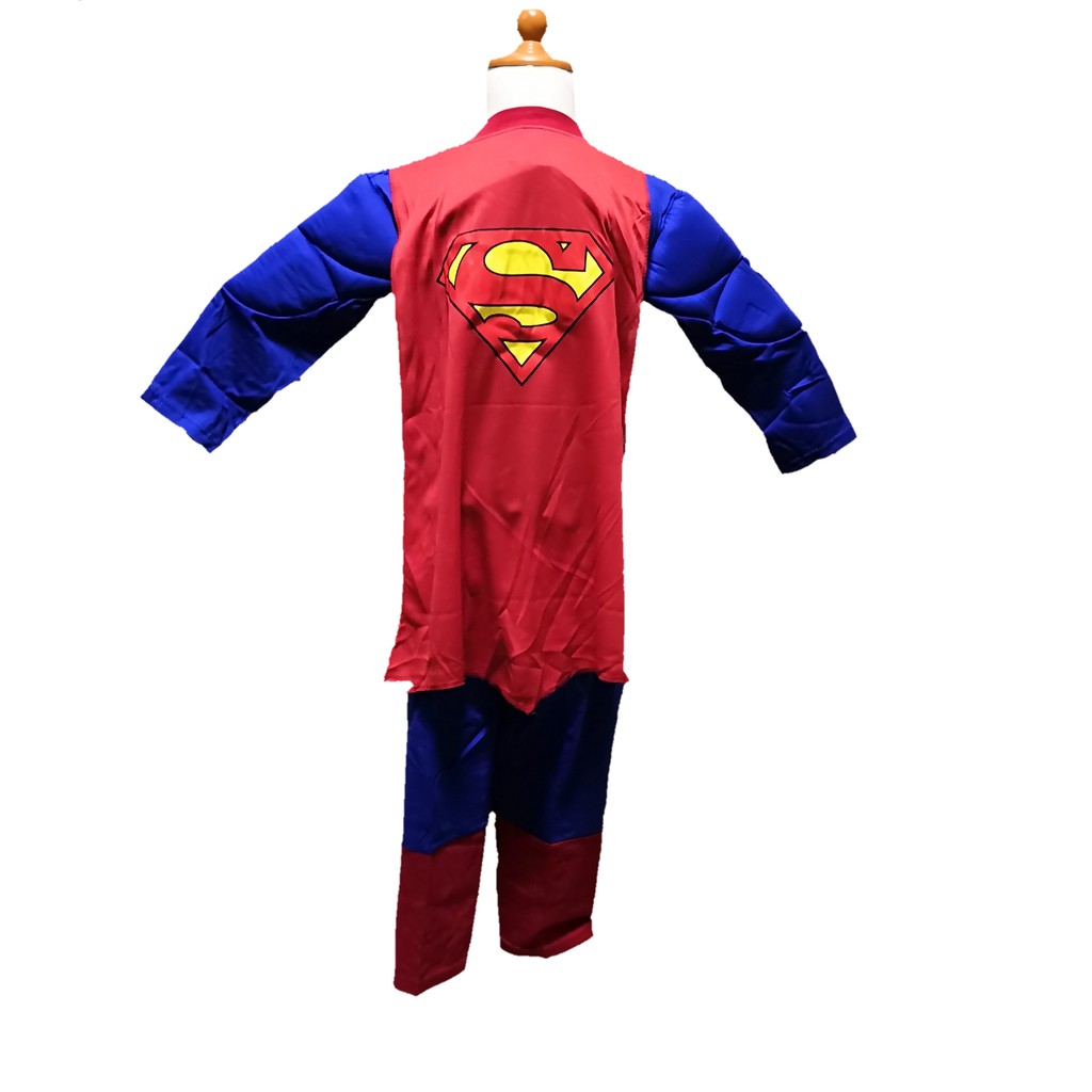 Kostum Superman Anak Busa Otot Baju Superhero Setelan Ultah Karakter Laki