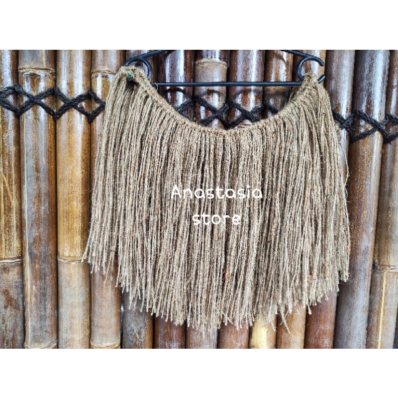 Rumbai goni rumbai tali papua baju adat TRADITIONAL COSTUME PAPUA KOSTUM TARI TASSEL SKIRT