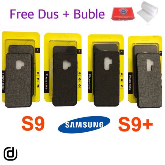 dE Samsung S9 S9+ S9 Plus - Case Fabric  samsung S9 Dan Samsung S9 Plus S9