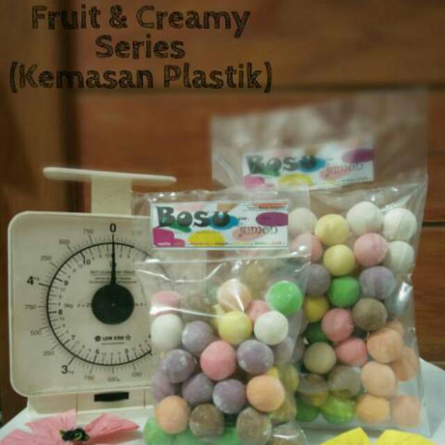 

Bola Susu 250gr, Bosu Jumon Kemasan Plastik Kiloan