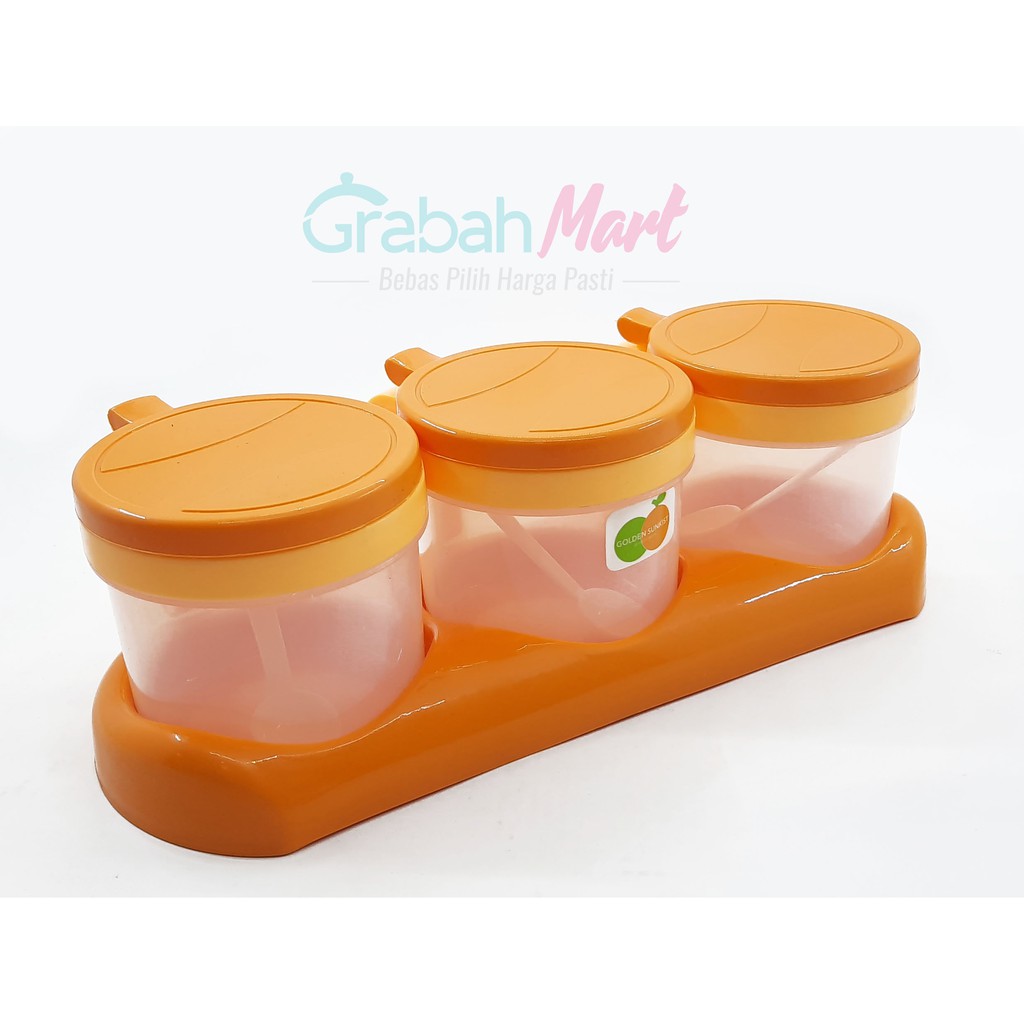 Tempat Garam Bumbu Dapur Golden Sunkist (TGB 1076) - Orange