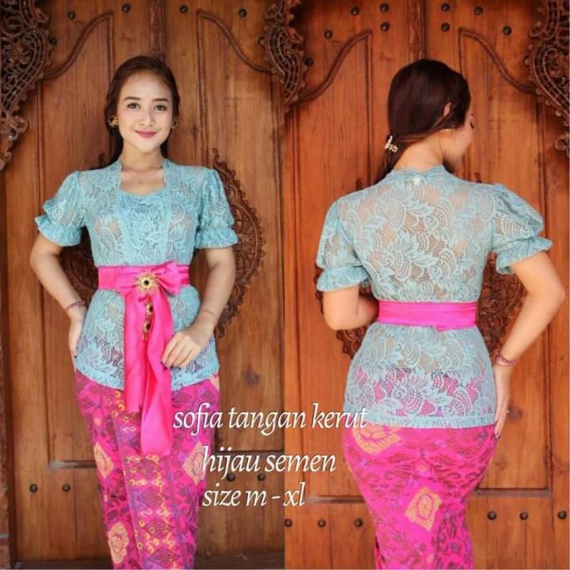 Kebaya Bali Sofia STRECH tangan Kerut | Kebaya Saja