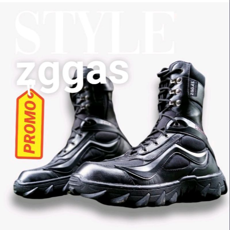 sepatu zggas boots M.G safety military TNI polri