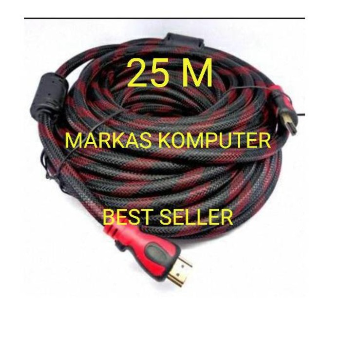 Kabel HDMI 25 Meter Jaring / Kabel HDMI 25 M JARING HIGH QUALITY