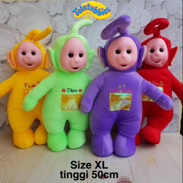 Boneka Teletubbies / Teletubies XL - Tinky Winky / Dipsy / Lala / Poo