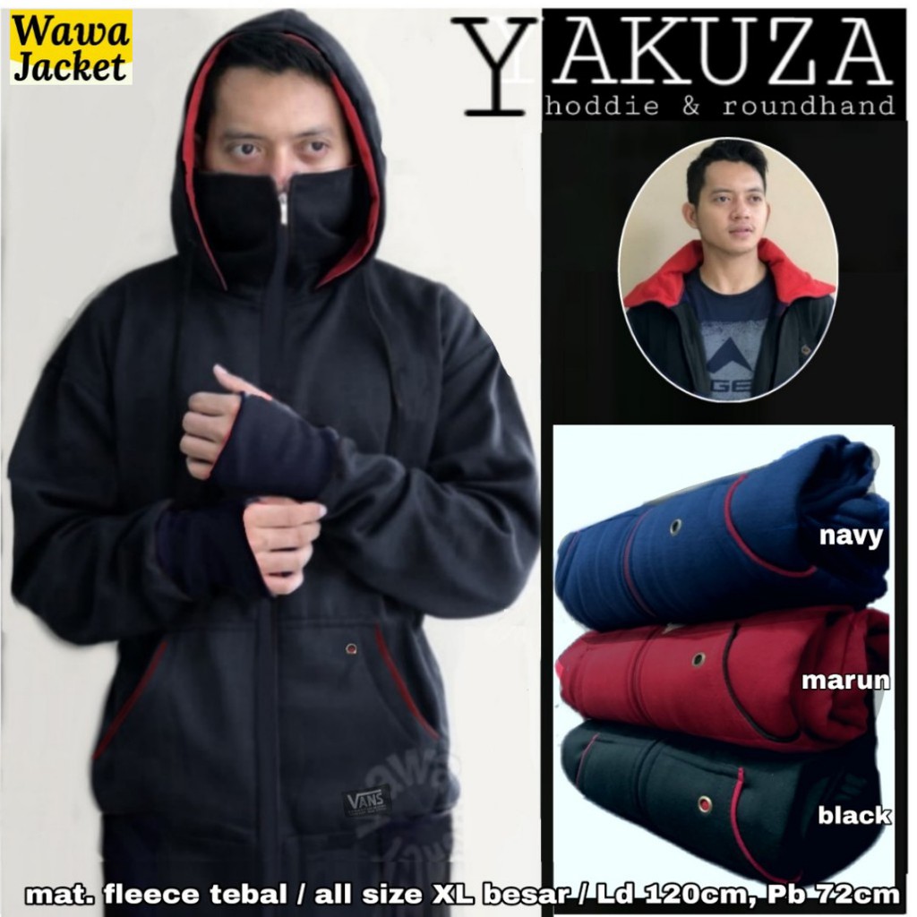 jaket ninja yakuza navy maroon hitam original kekinian murah | Shopee