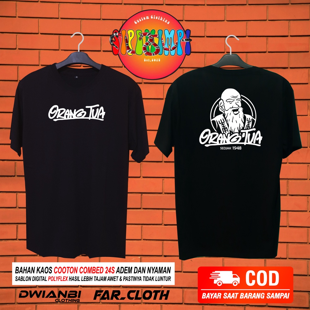 BAJU KAOS ORANG TUA//AMER//ANGGUR MERAH//DISTRO PREMIUM