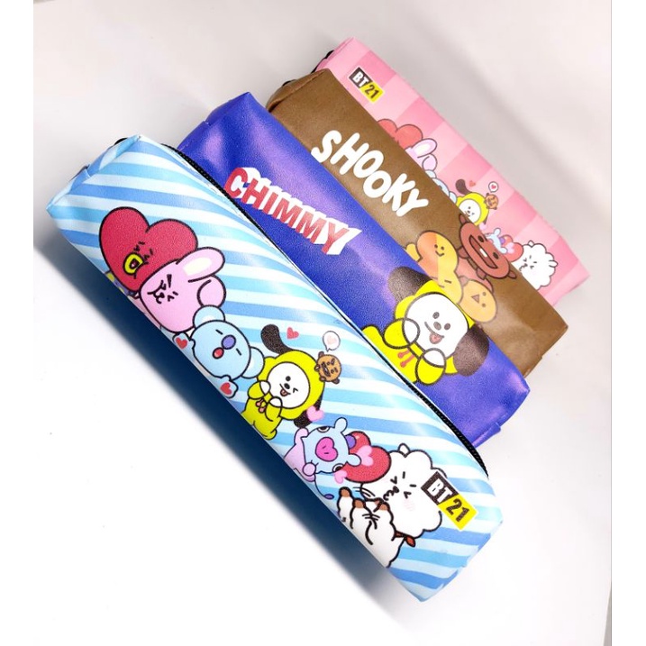 

Kotak Pensil BTS/BT21 / Tempat Alat Tulis Karakter Kpop / Aksesoris Belajar