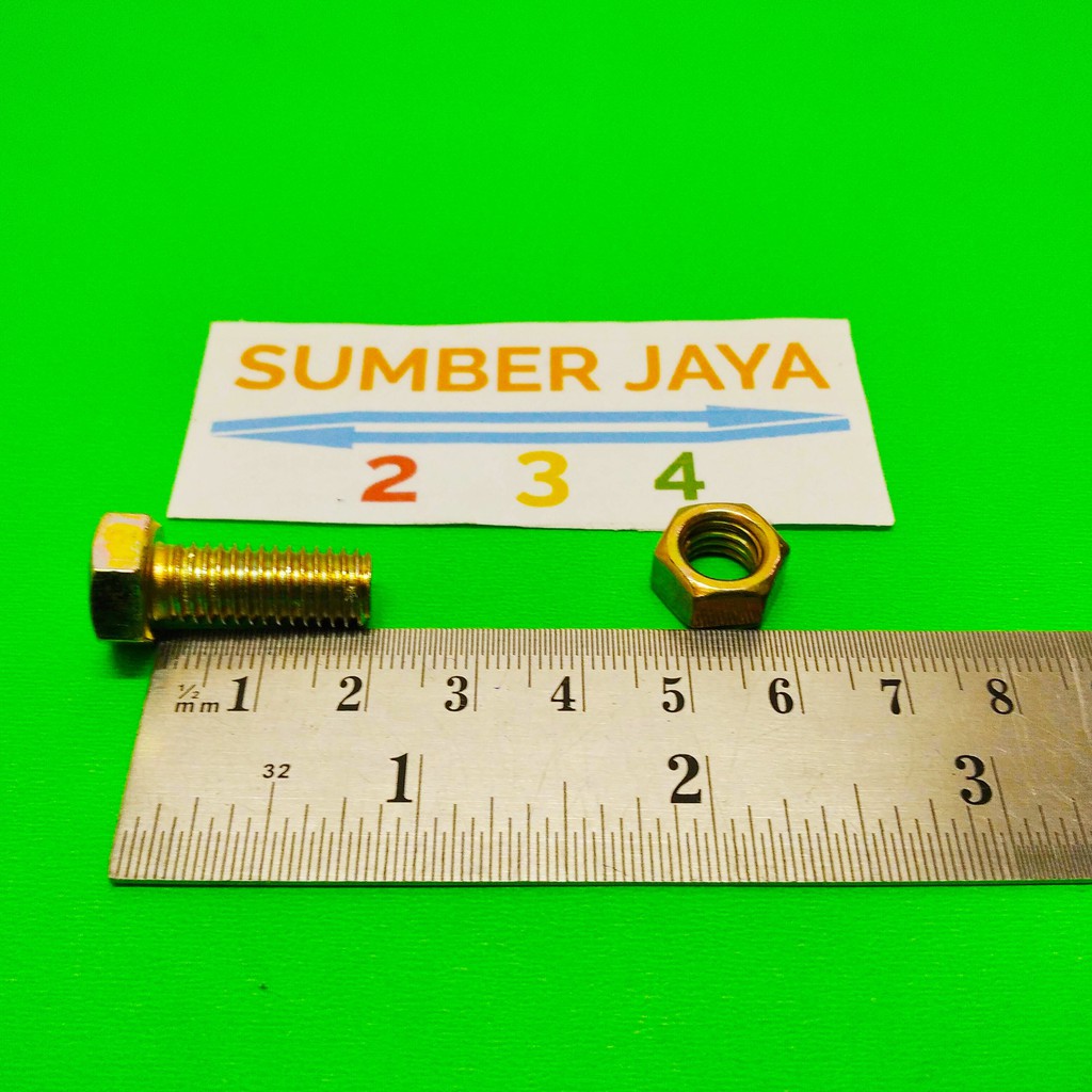 BAUT MUR 8 X 20 KUNING BMK PER 1 PCS