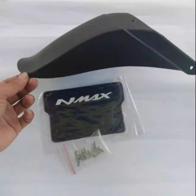 Paket Mudflap + Sambungan Spakbor Depan All New Nmax 2020 / Karet Kolong Spakbor Belakang Nmax New